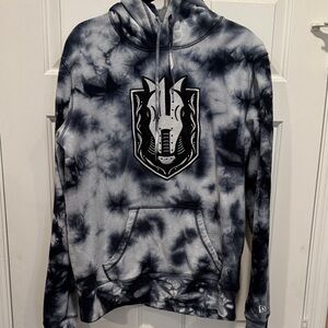 Henderson Silver Knights AHL Hockey Black and Gray Tie-Dye Hoodie